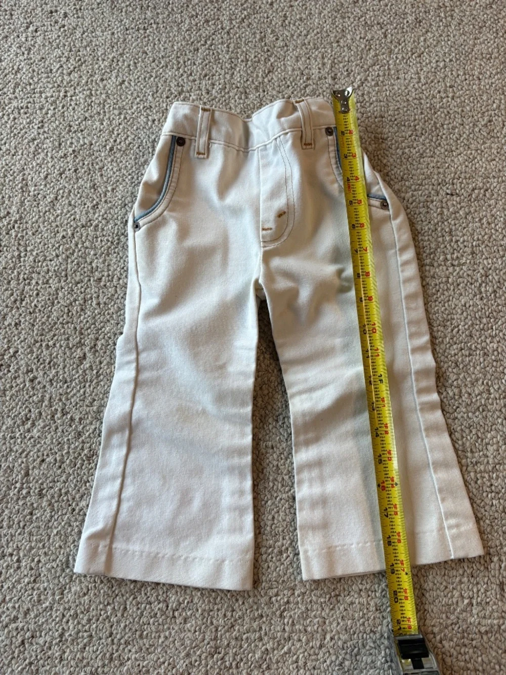Vintage Levi's 3T Orange Tab Bell Bottom Set USA Western Vest Rare Bell Bottoms